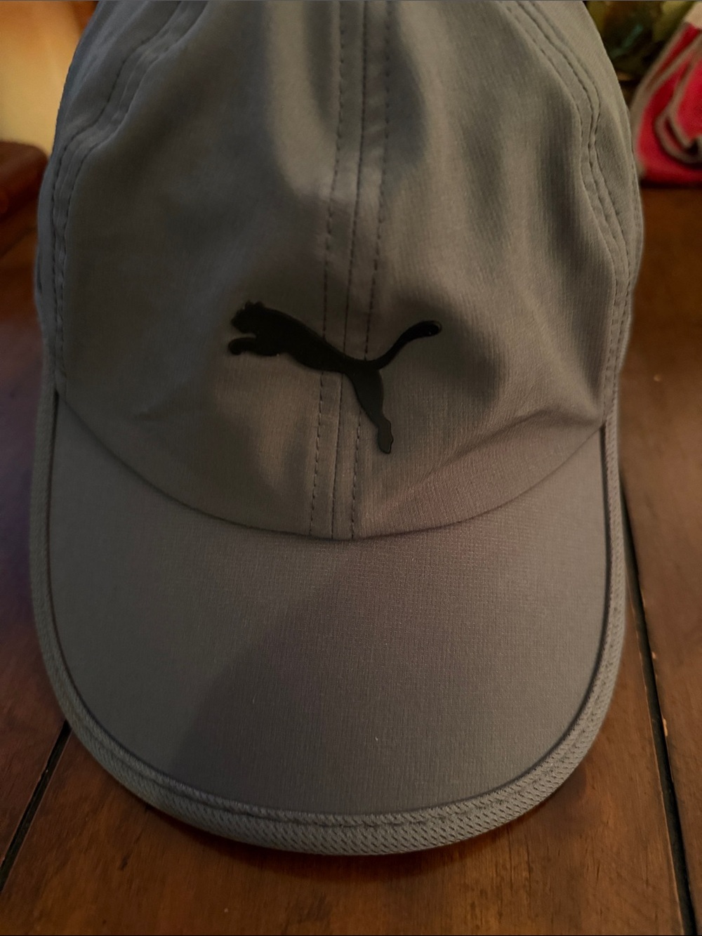 Puma Gray Baseball Cap with Black Puma Logo